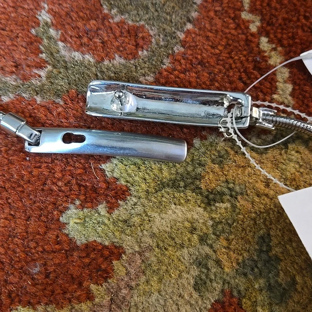 Vintage Kenneth COLE Thin SILVER METAL BELT